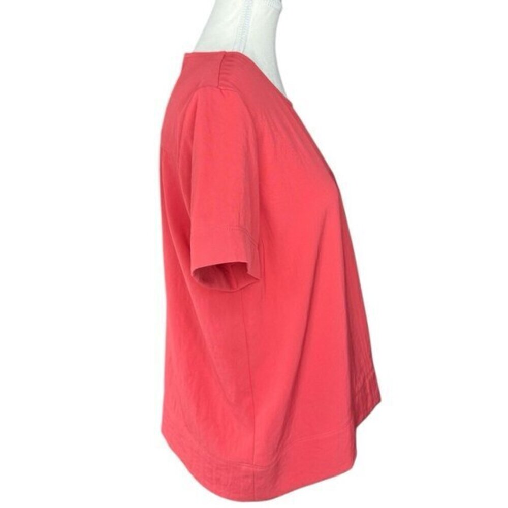 Everlane Women's‎ Pink Japanese GoWeave Swing Tee Short Sleeve Blouse Size 4 - Picture 2 of 12